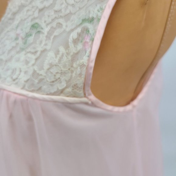 Vintage Linda Underlovelies Chiffon Babydoll Night Gown and Robe - Picture 8 of 14